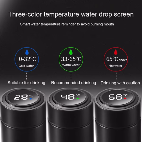 Huggletee - Smart Temperature Water Bottle (500ml) - Image 6